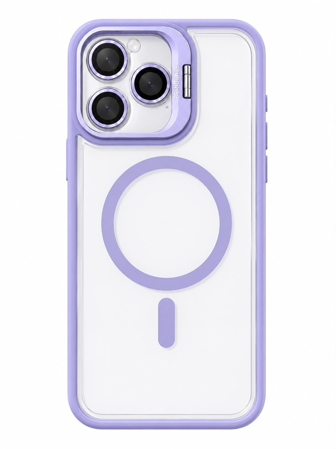 U1 Magnetic Case+Lens Stand ( without camera protector) for Iphone 14 Pro Max - Light Purple