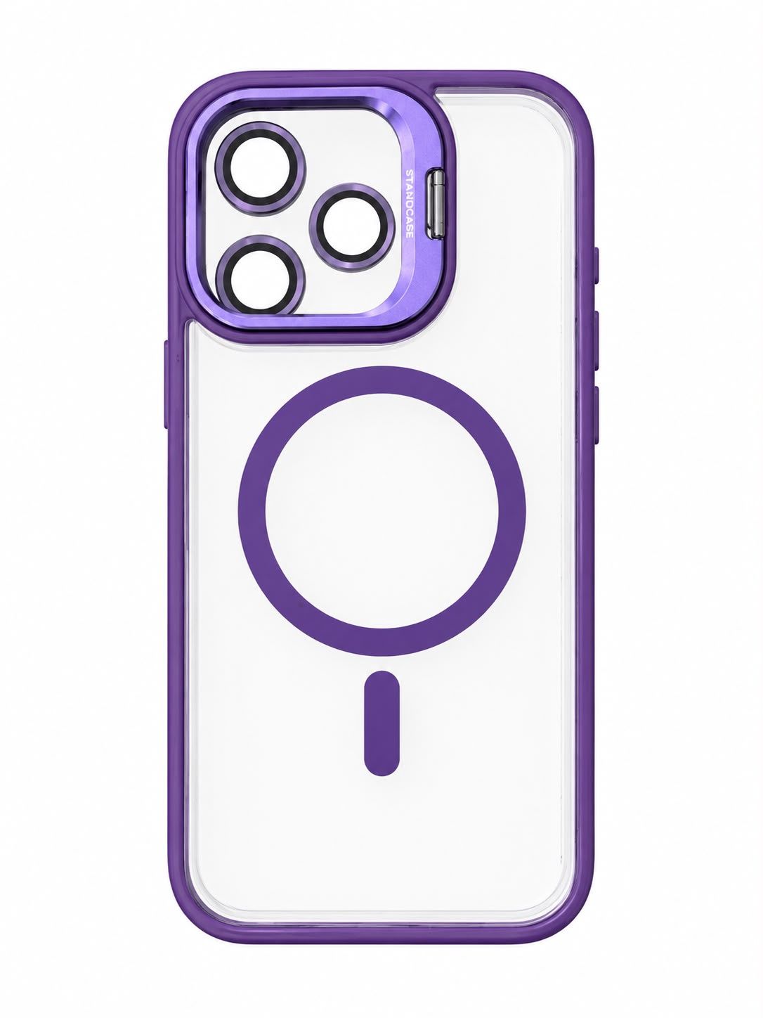 U1 Magnetic Case+Lens Stand ( without camera protector) for Iphone 14 Pro Max - Dark Purple