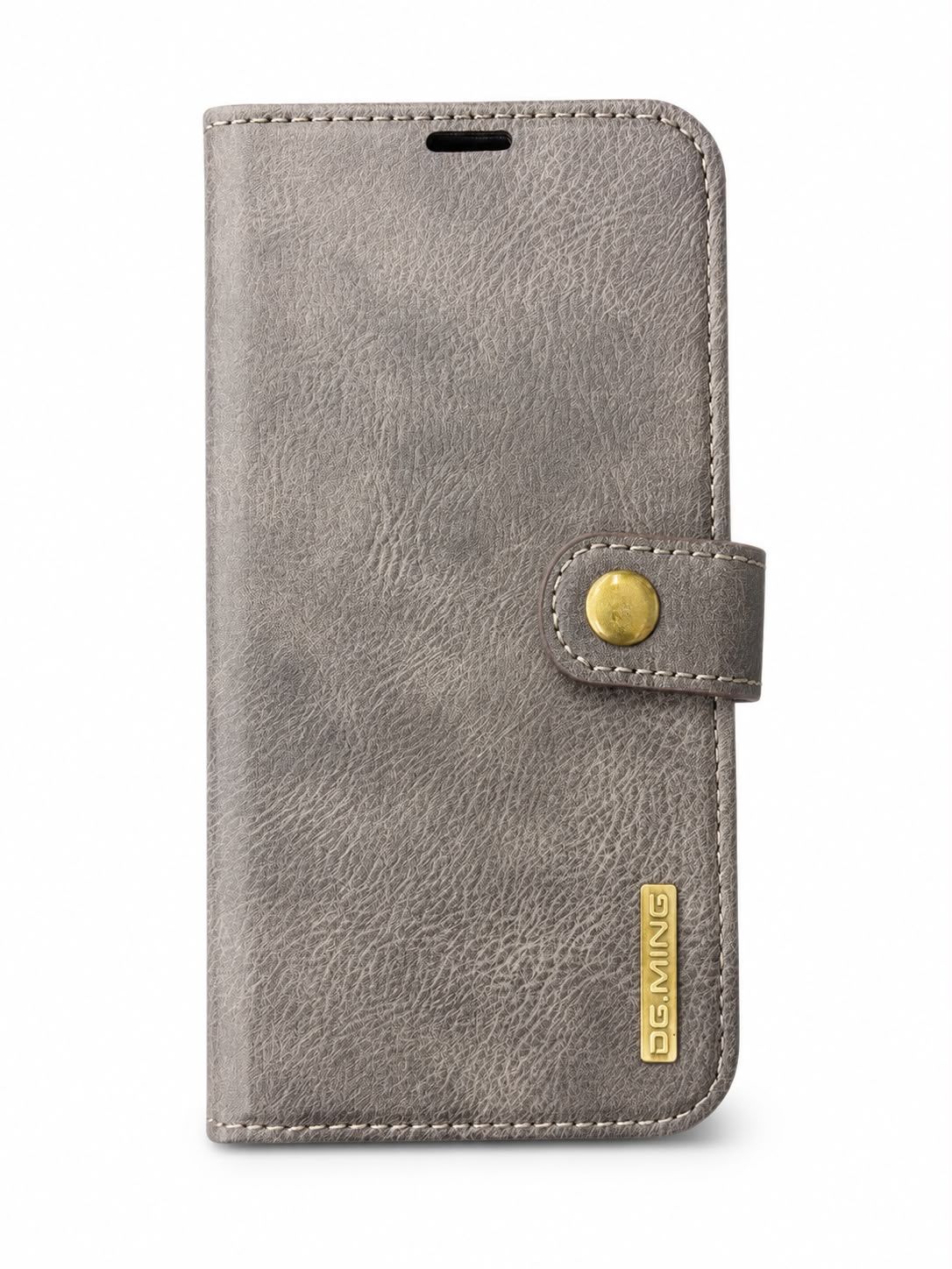 DG MING two-fold cowhide leather case for Iphone 14 Pro Max - Brown