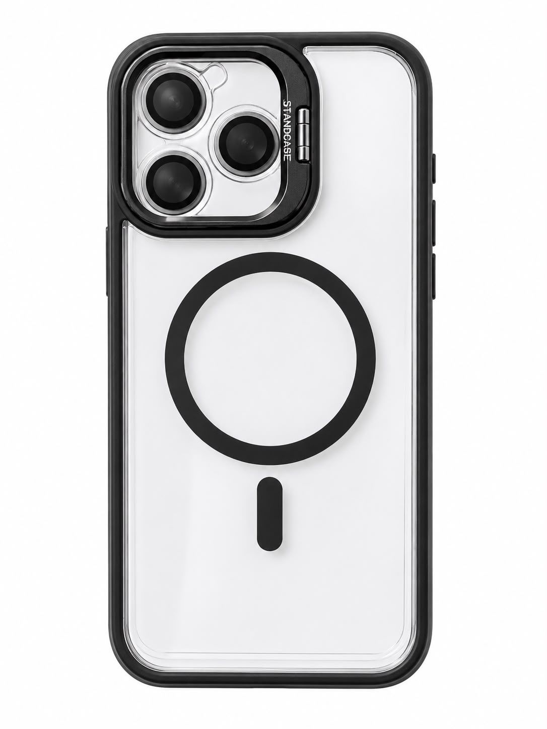 U1 Magnetic Case+Lens Stand ( without camera protector) for Iphone 14 Pro Max - Black