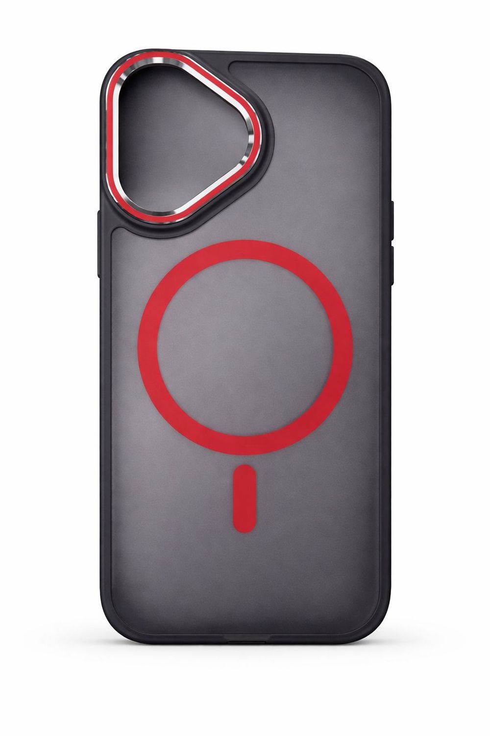 Frosted YCBF Magsafe Case for Iphone 16 Pro Max- Red Accent