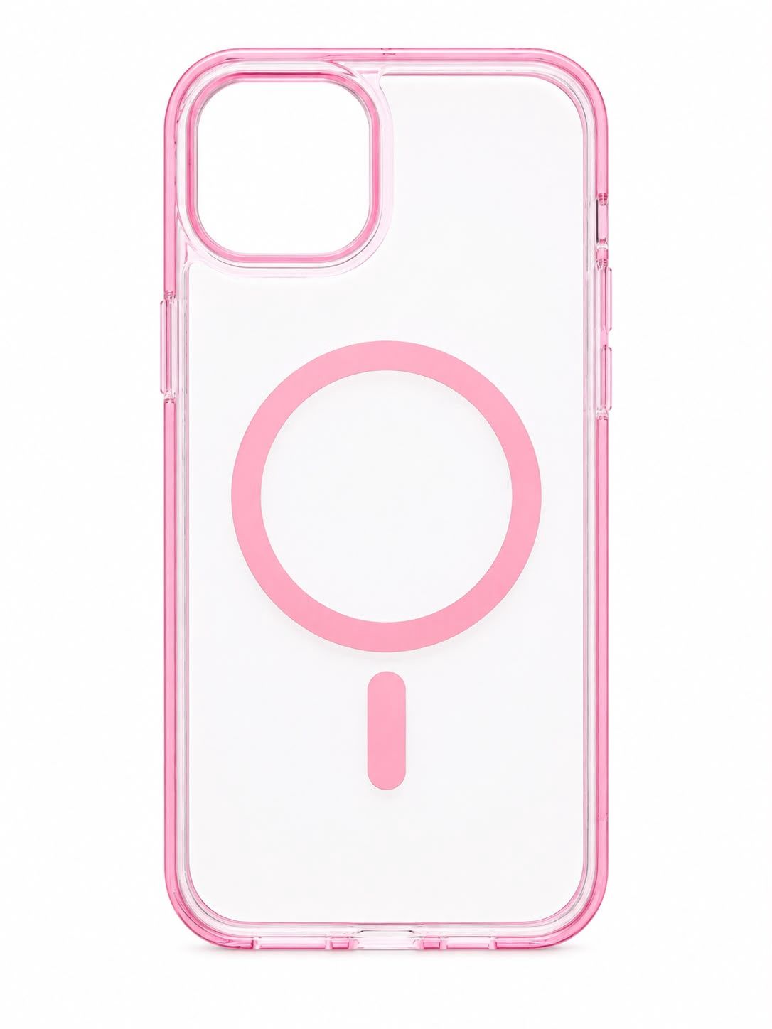 LY Clear Magsafe case for Iphone 15/14 Plus -Pink