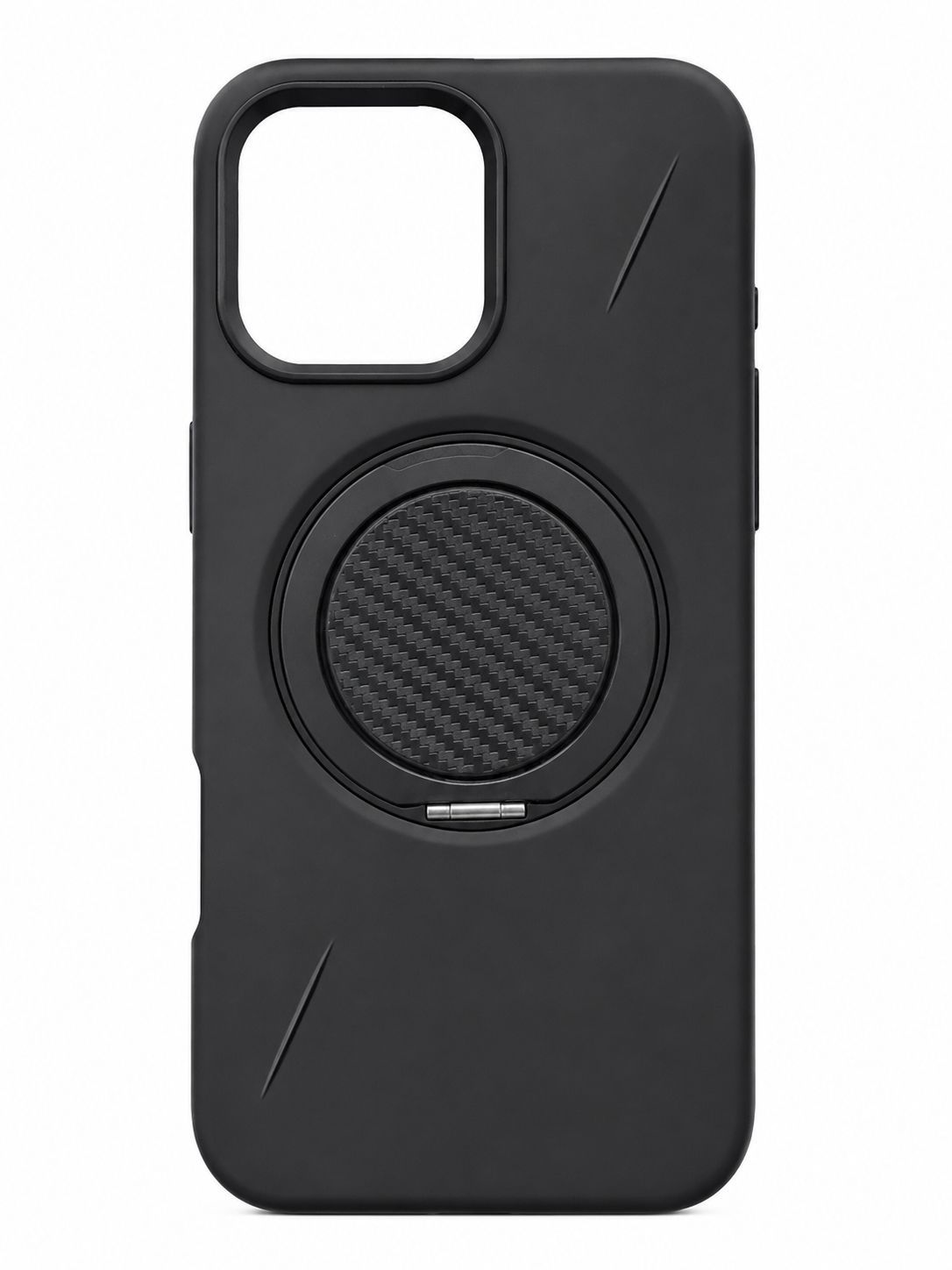Premium Matte Magnetic Kickstand TPU+PC  Case for Iphone 16 Pro Max-Black