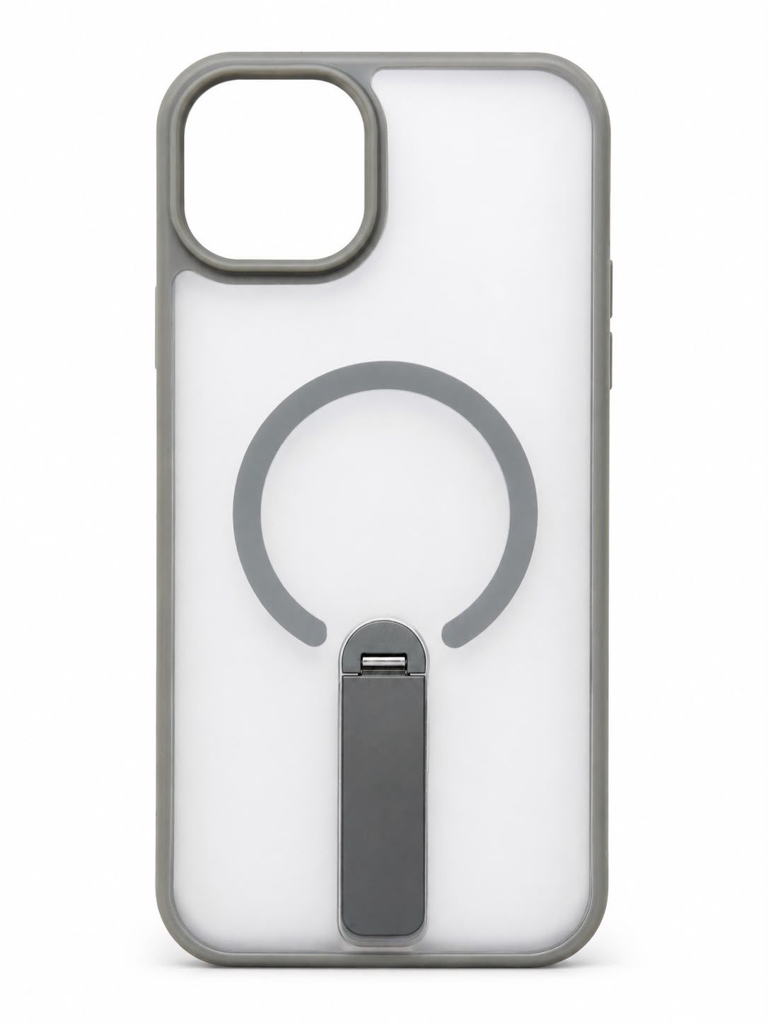 O1 Skin Feeling Standing Stand (lzb) For Iphone 15/14 Plus- Grey