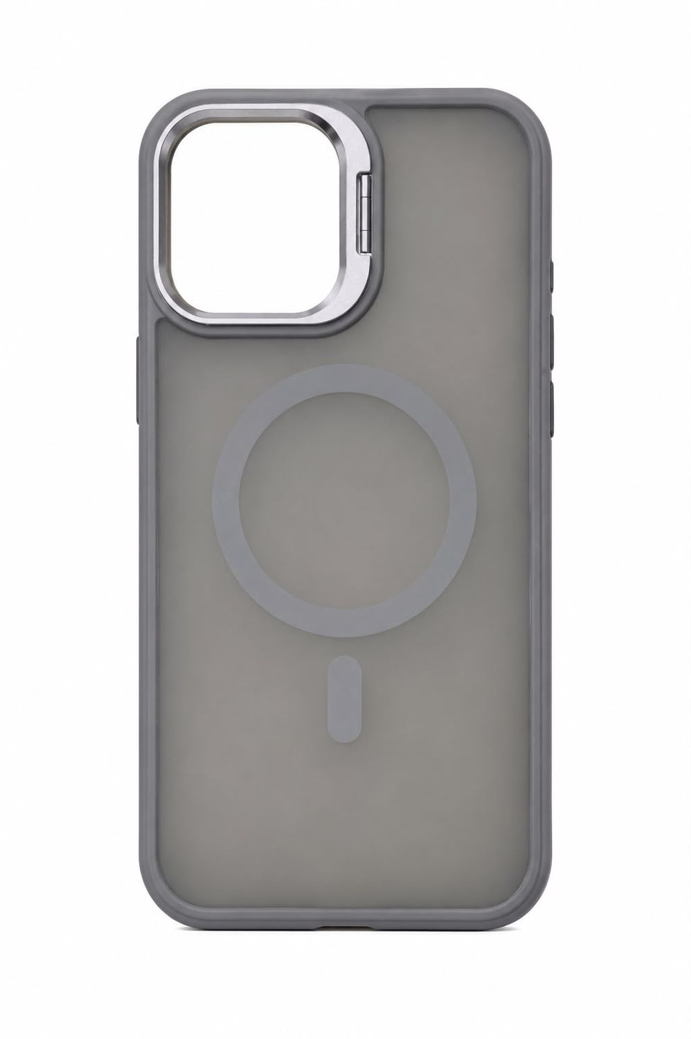 Sky Magnetic Case with Camera Kick Stand for Iphone 16 Pro Max- Gray
