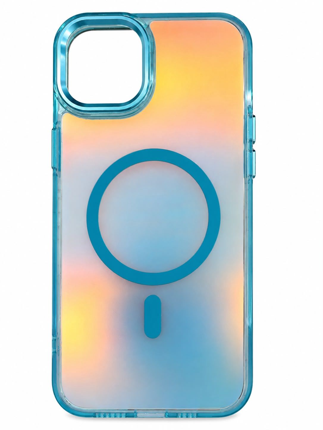 LY-Rainbow Magsafe with lens branket for Iphone 15/14 Plus- Blue