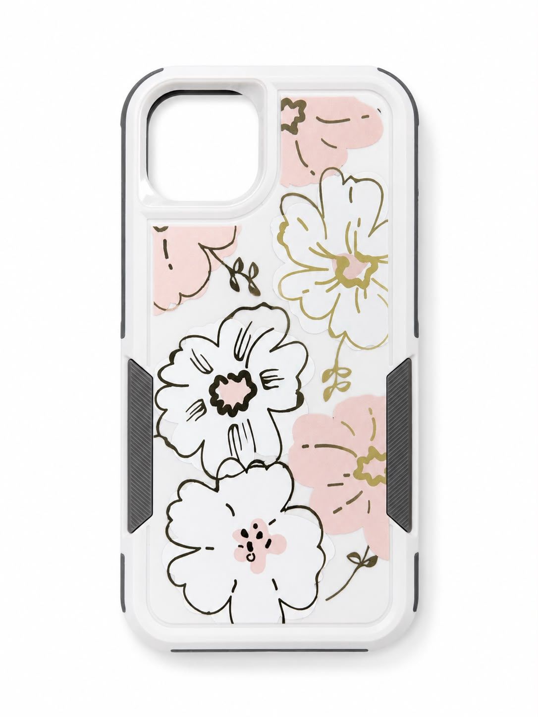 IPHONE 15 CASE QH 2 IN 1 ARTIST for Iphone 15/14 Plus- Pink Flowers