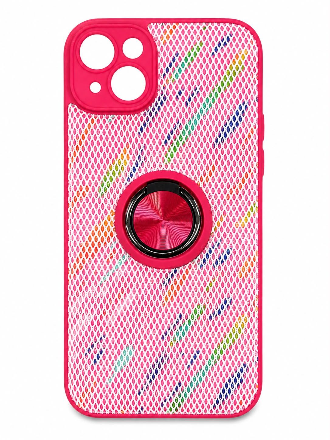 QYR-PU-CASE Web For Iphone 15/14 Plus- Red