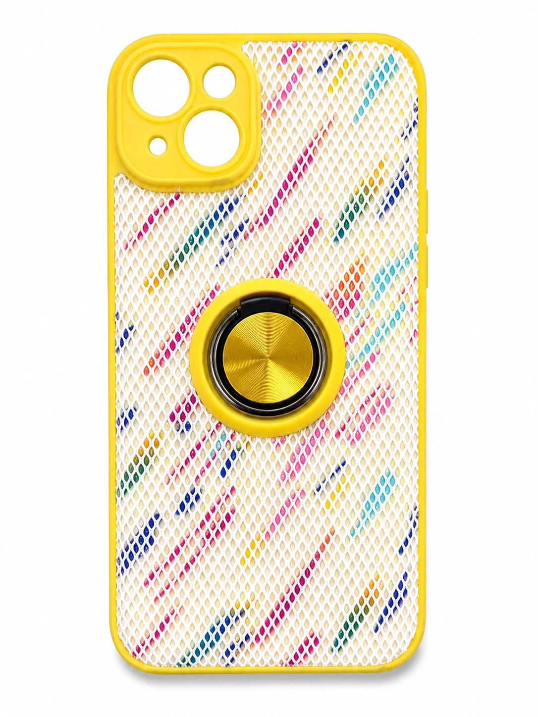 QYR-PU-CASE Web For Iphone 15/14 Plus- Yellow