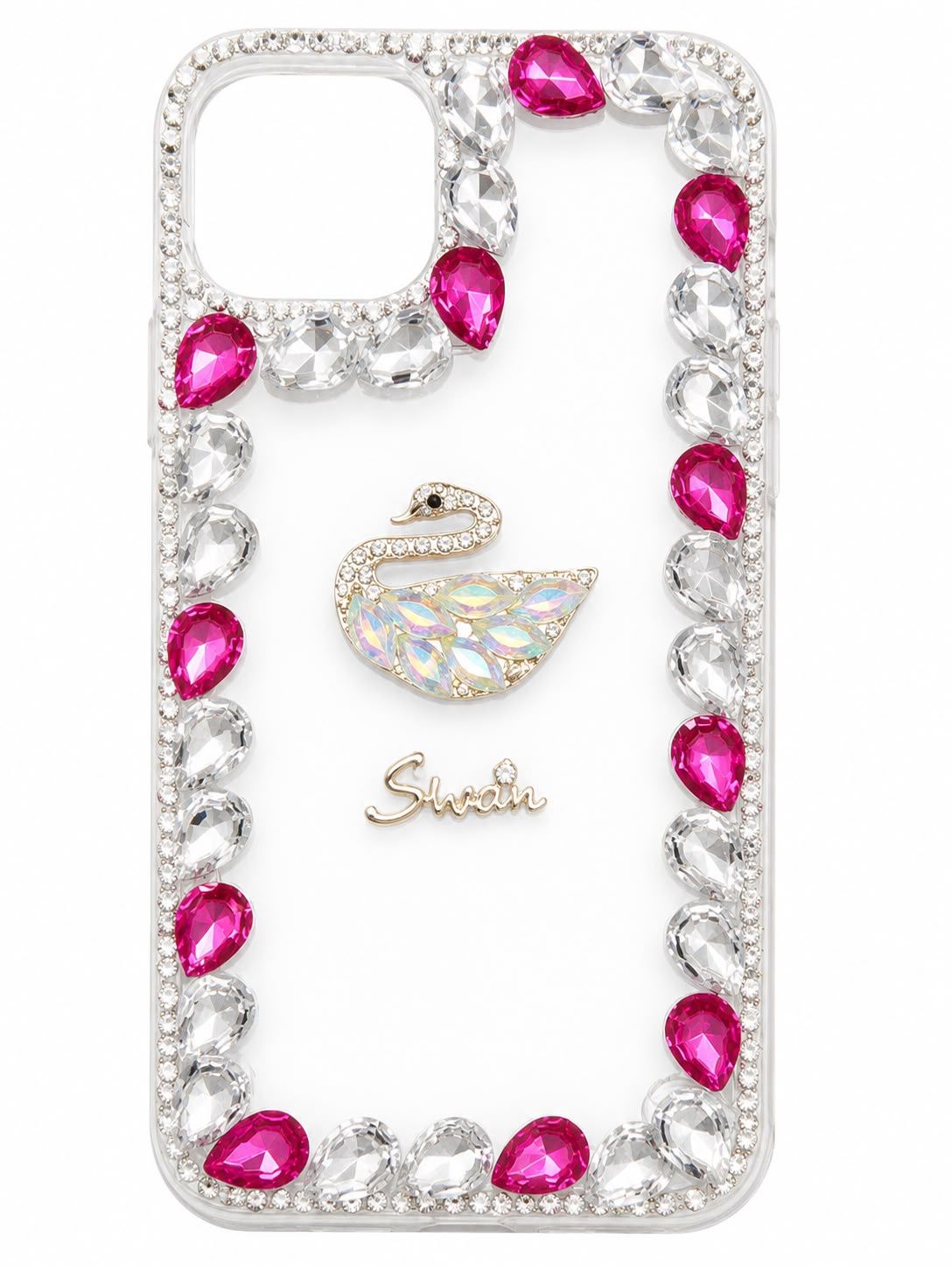 BIG DIAMOND CH BLING LOVE CASE For Iphone 15/14 Plus-  Pink