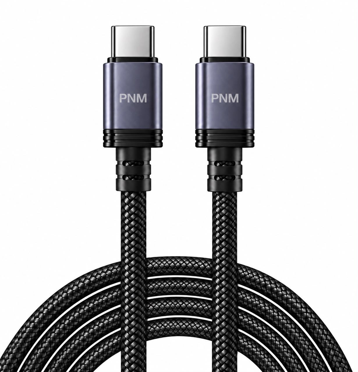 PNM 60W Braided USB C to USB C Cable- 10FT
