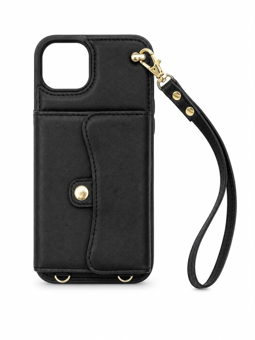 Multi Card Wallet Case - 04 for Iphone 15/14 Plus- Black