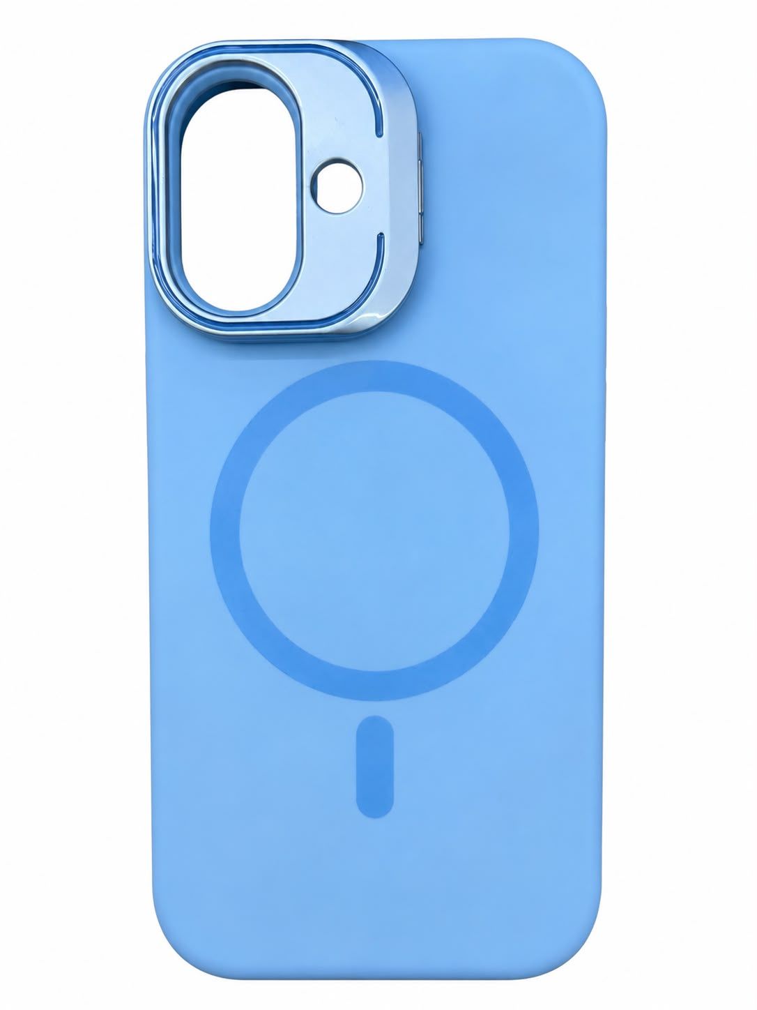 Y1 Silicon Case Magsafe Compatible with Camera Kickstand for Iphone 17- Sky Blue