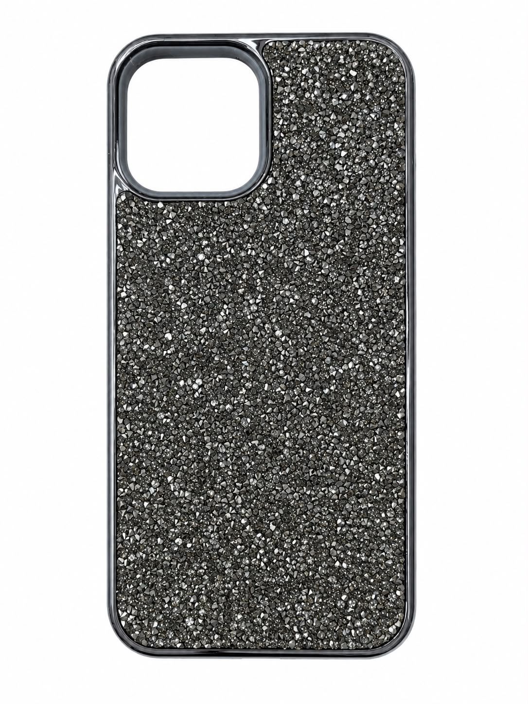 crushed diamond case for iphone 13 Pro Max- Black