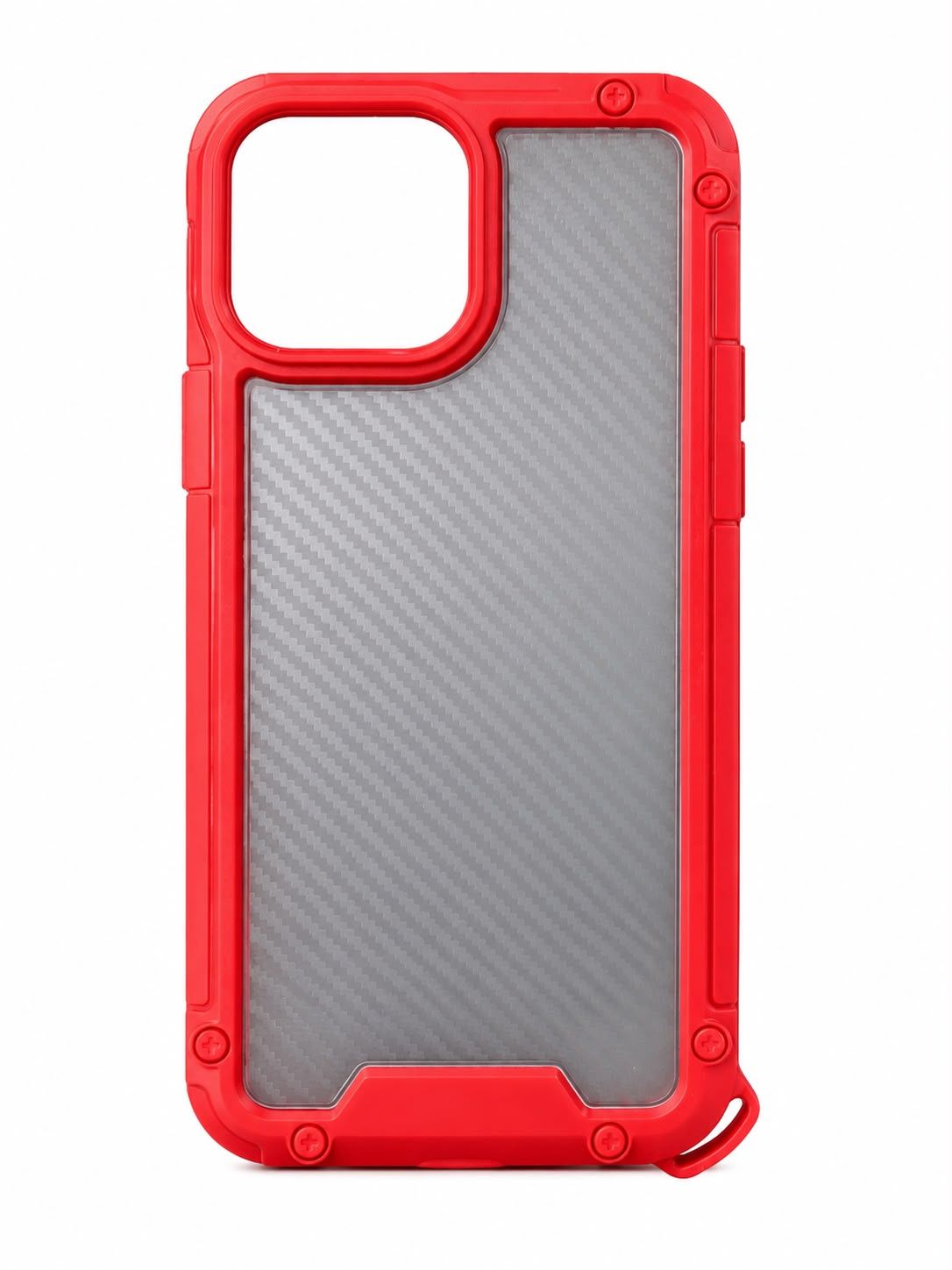 Creative Design Hybrid Cover Case for Iphone 13 Pro Max - Red