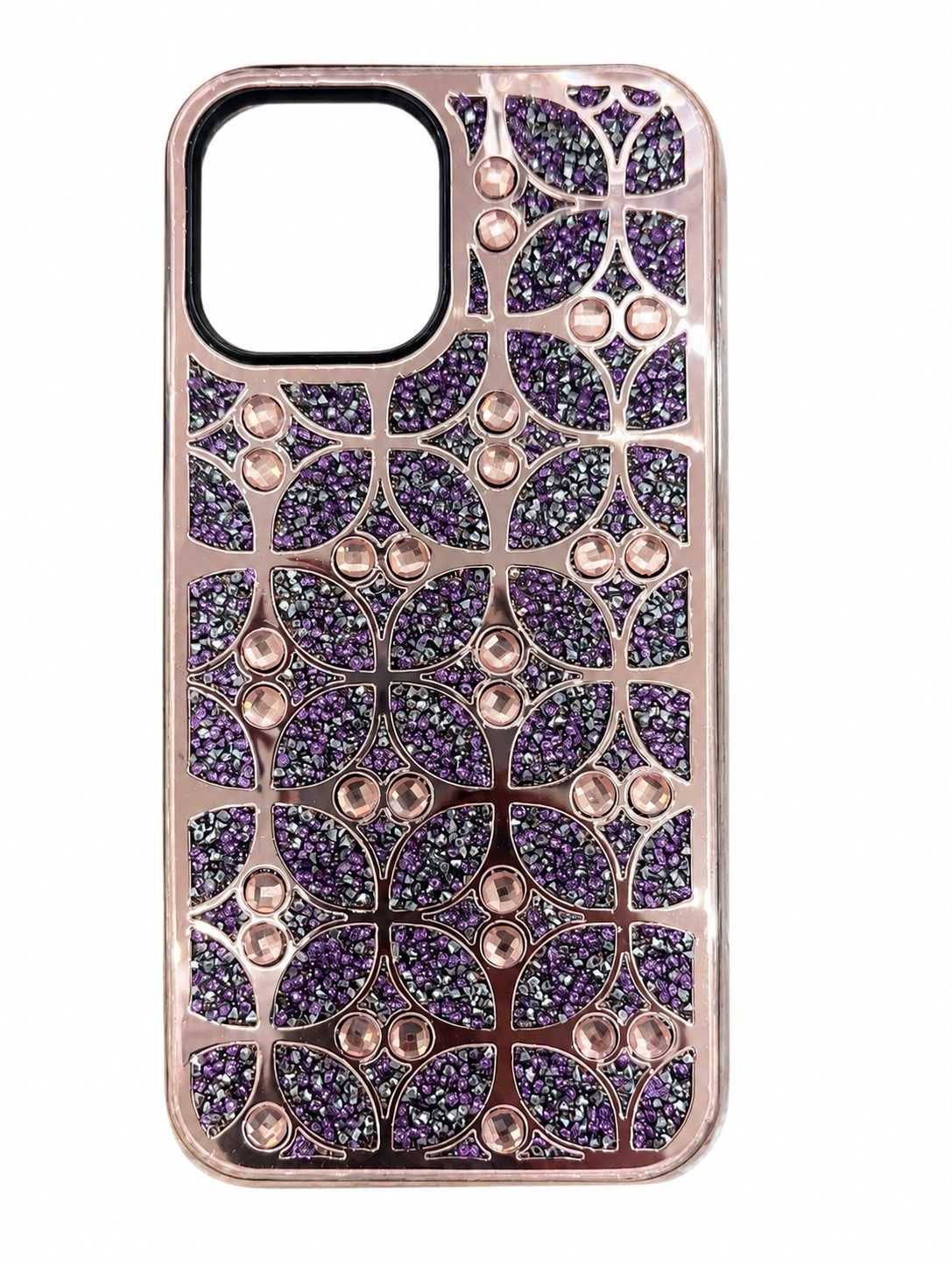 WANHUA DIAMOND SERIES CASE for Iphone 13 Pro Max - Rose Gold/Purple