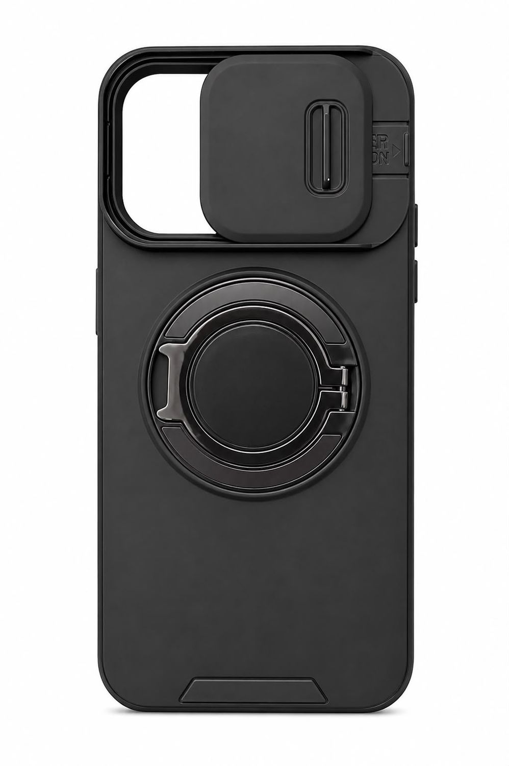 LINGKE Ring Stand Case for Iphone 16 Pro Max - Black