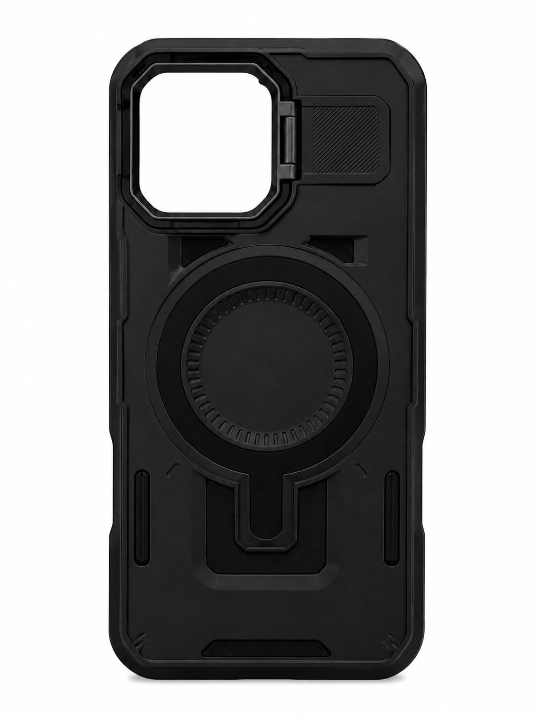 CFSD Magsafe Case with Camera Kickstand for Iphone 16 Pro Max-Black