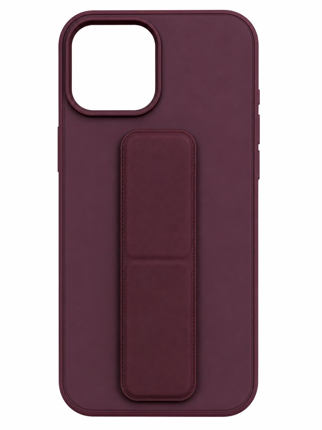 Skin Feeling Kickstand Shell Case for Iphone 13 Pro Max - Maroon