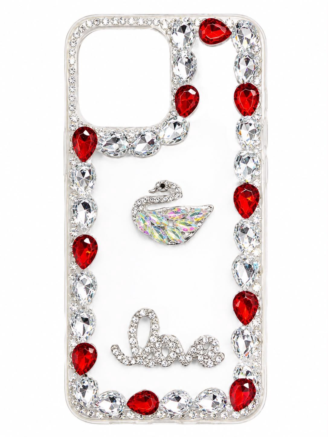 BIG DIAMOND LOVE CH BLING CASE for Iphone 13 Pro Max - Red