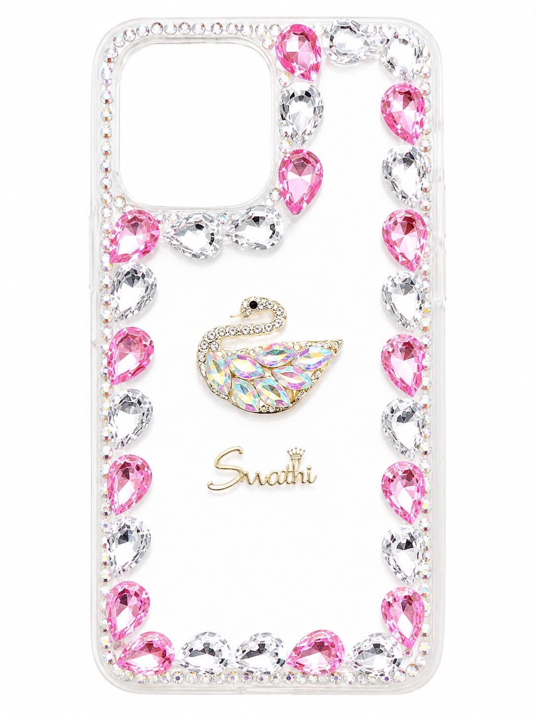 BIG DIAMOND CH BLING CASE DESIGN for Iphone 13 Pro Max - Pink
