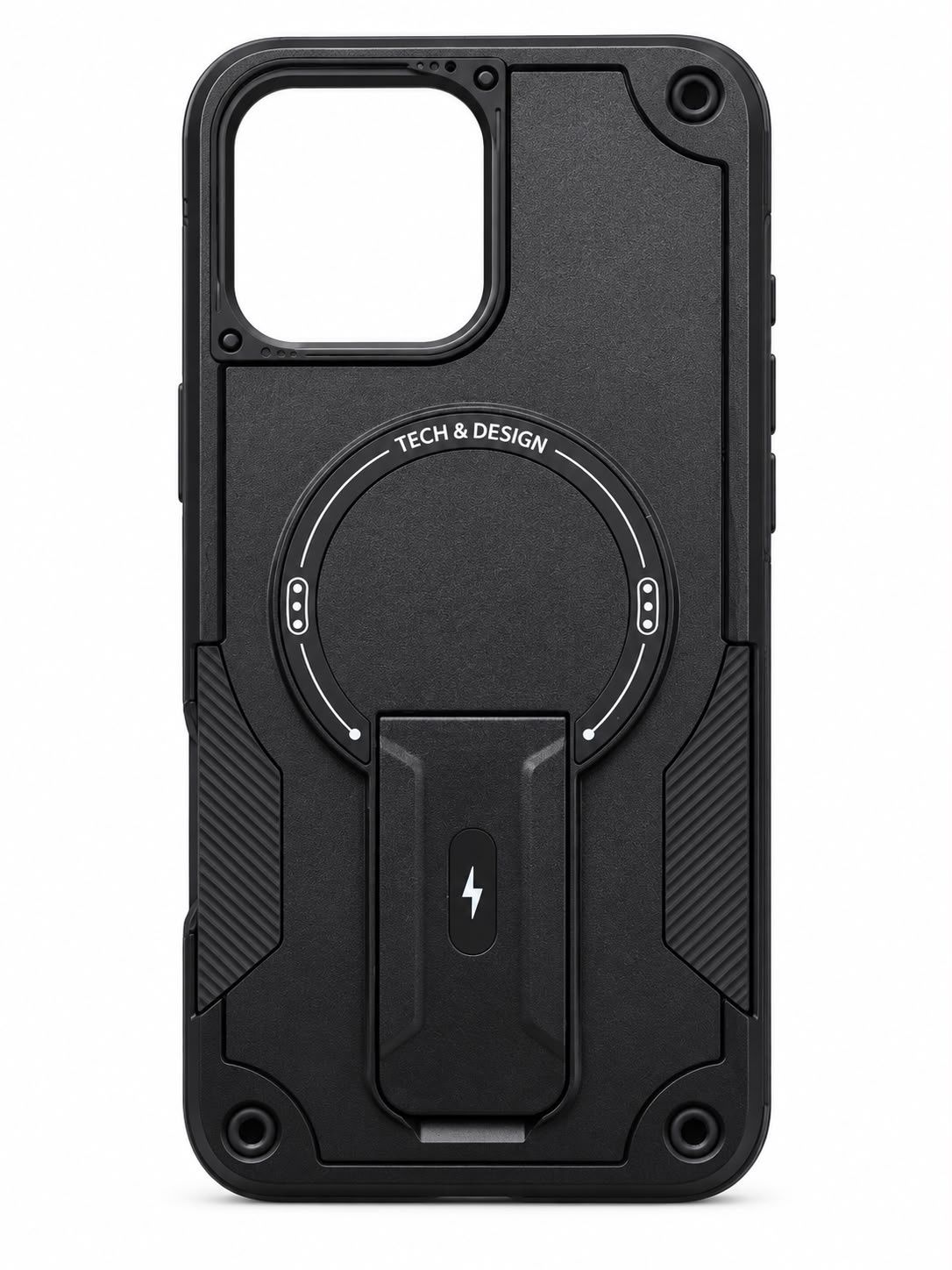 DJ Magnetic Kickstand Case for Iphone 16 Pro Max- Black