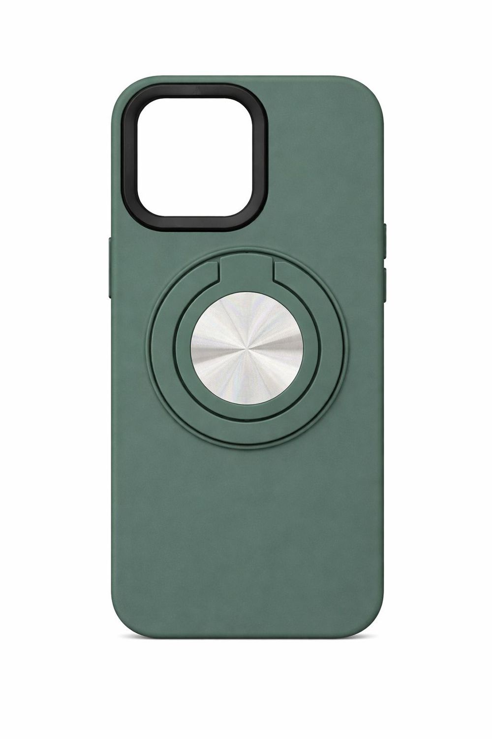 Sleek Magnetic Ring Holder Case for Iphone 16 Pro Max- Army Green
