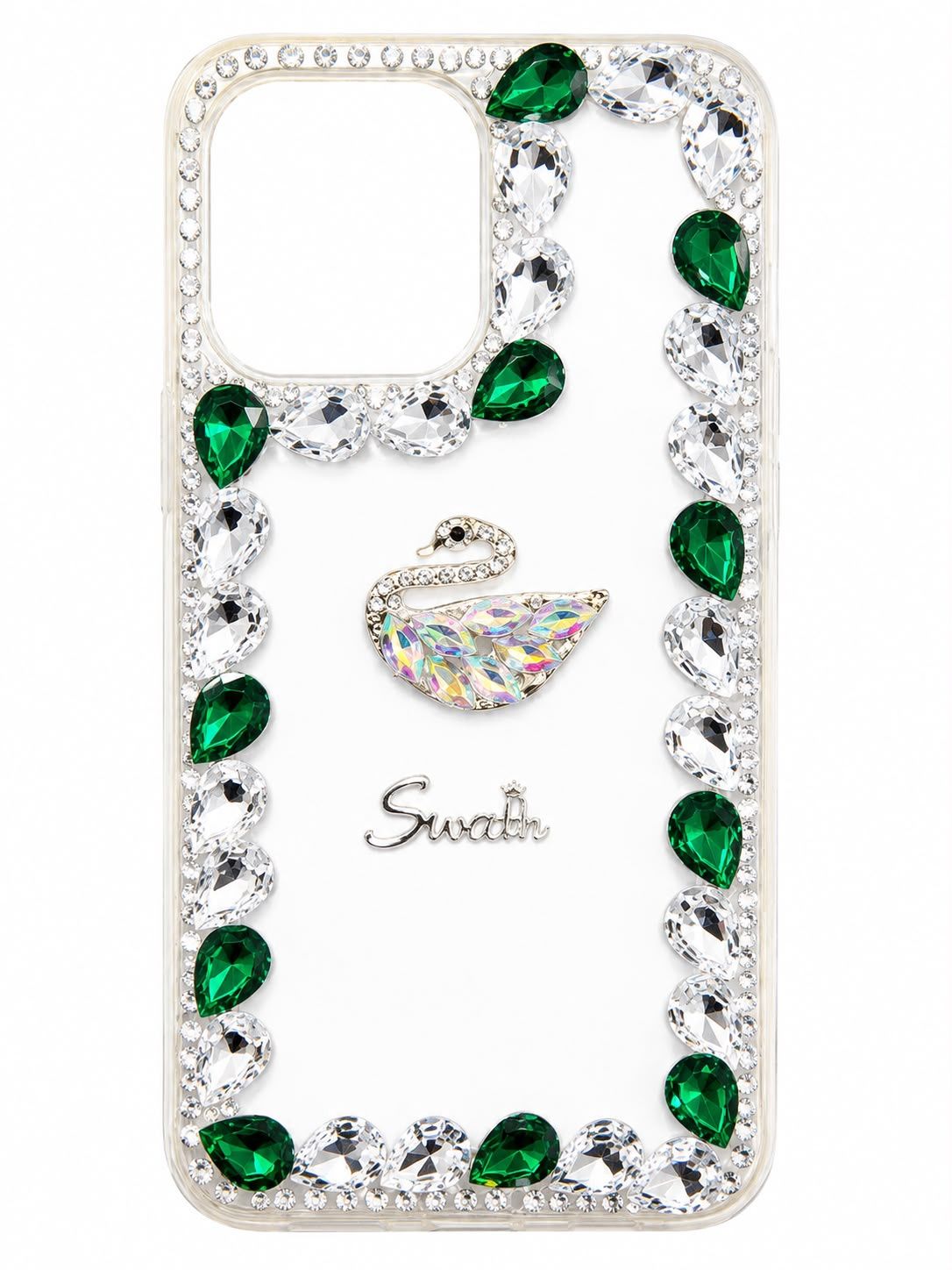 BIG DIAMOND CH BLING CASE DESIGN for Iphone 13 Pro Max - Green