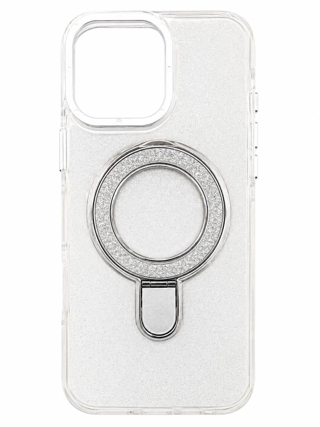 Shinning Case with Kickstand Magsafe Compatible Case for Iphone 17- White