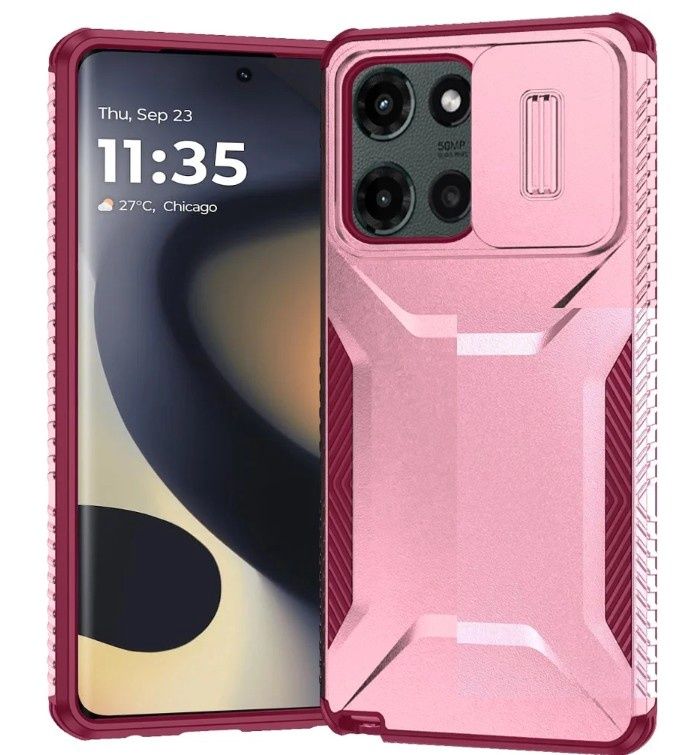 Motorola Edge 2025 Ultimate U Design Hybrid with Camera Window Covering -Pink