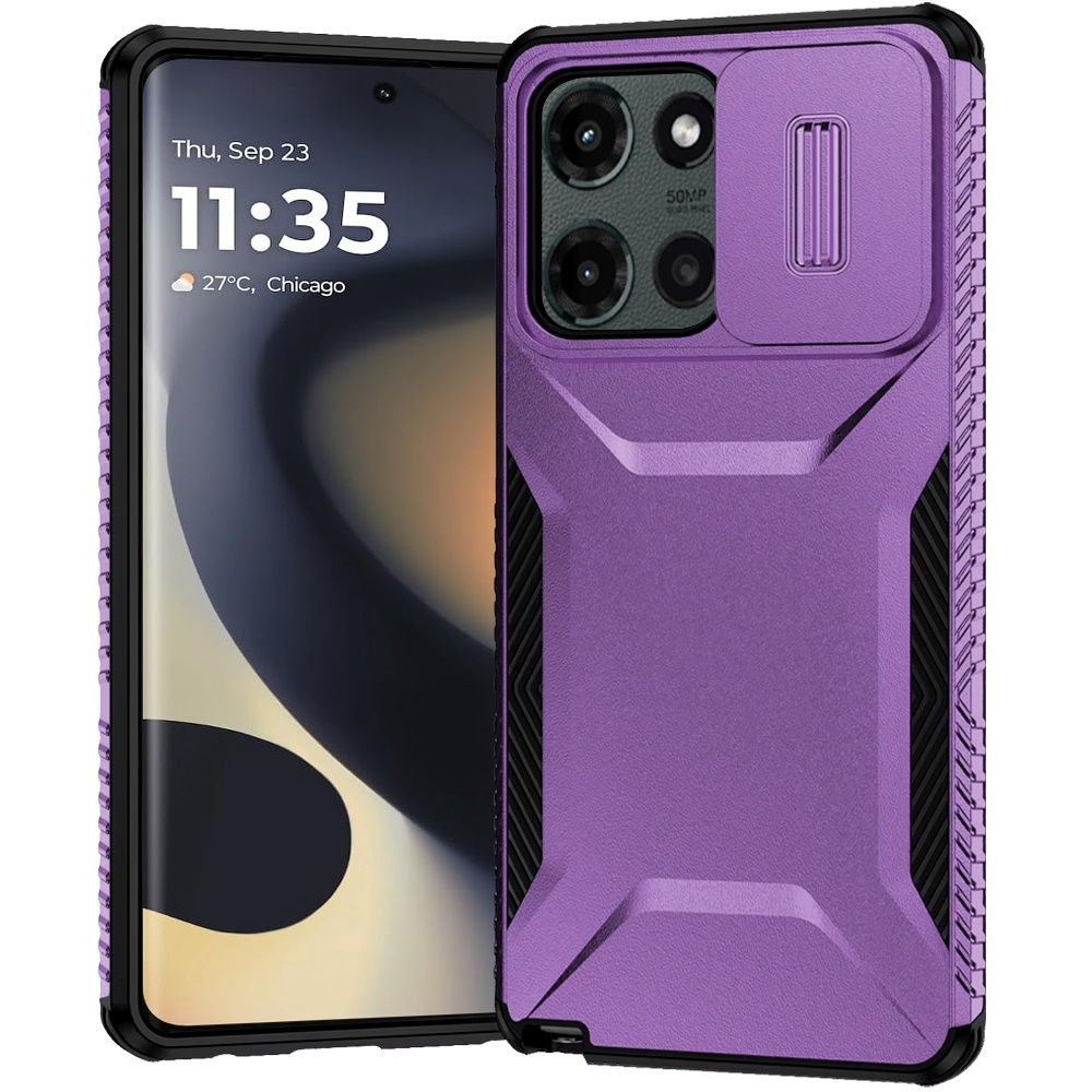 Motorola Edge 2025 Ultimate U Design Hybrid with Camera Window Covering - PURPLE