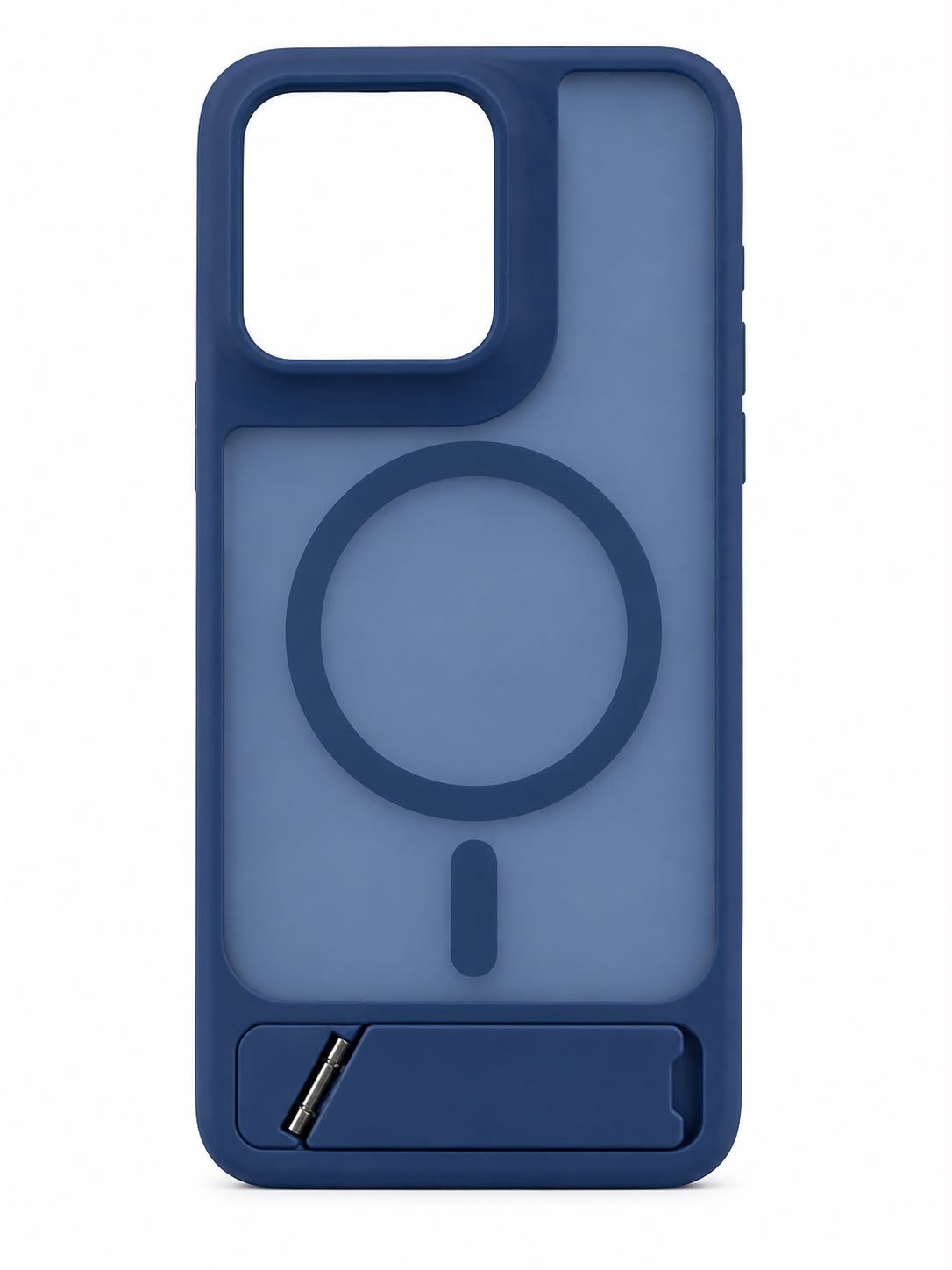 Matte Magnetic Hybrid with Metal Kickstand Case For Motorola Moto G 5G 2025 / 2026 / G Play 2026 - Royal blue