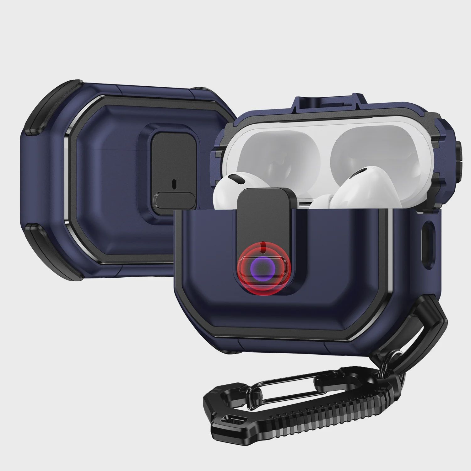 AirPods 3 Switch Button Hybrid with Belt Loop - Blue