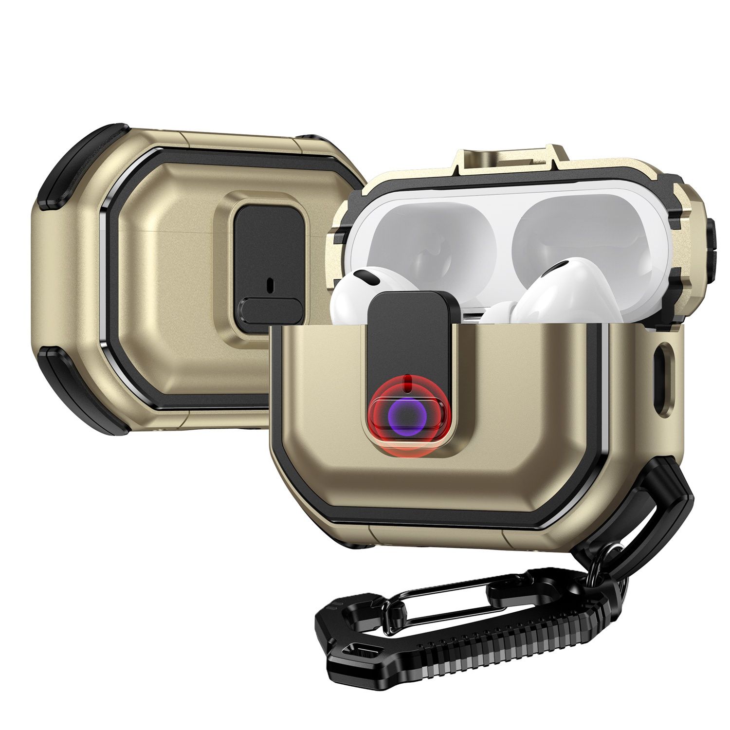 AirPods 3 Switch Button Hybrid with Belt Loop - Gold