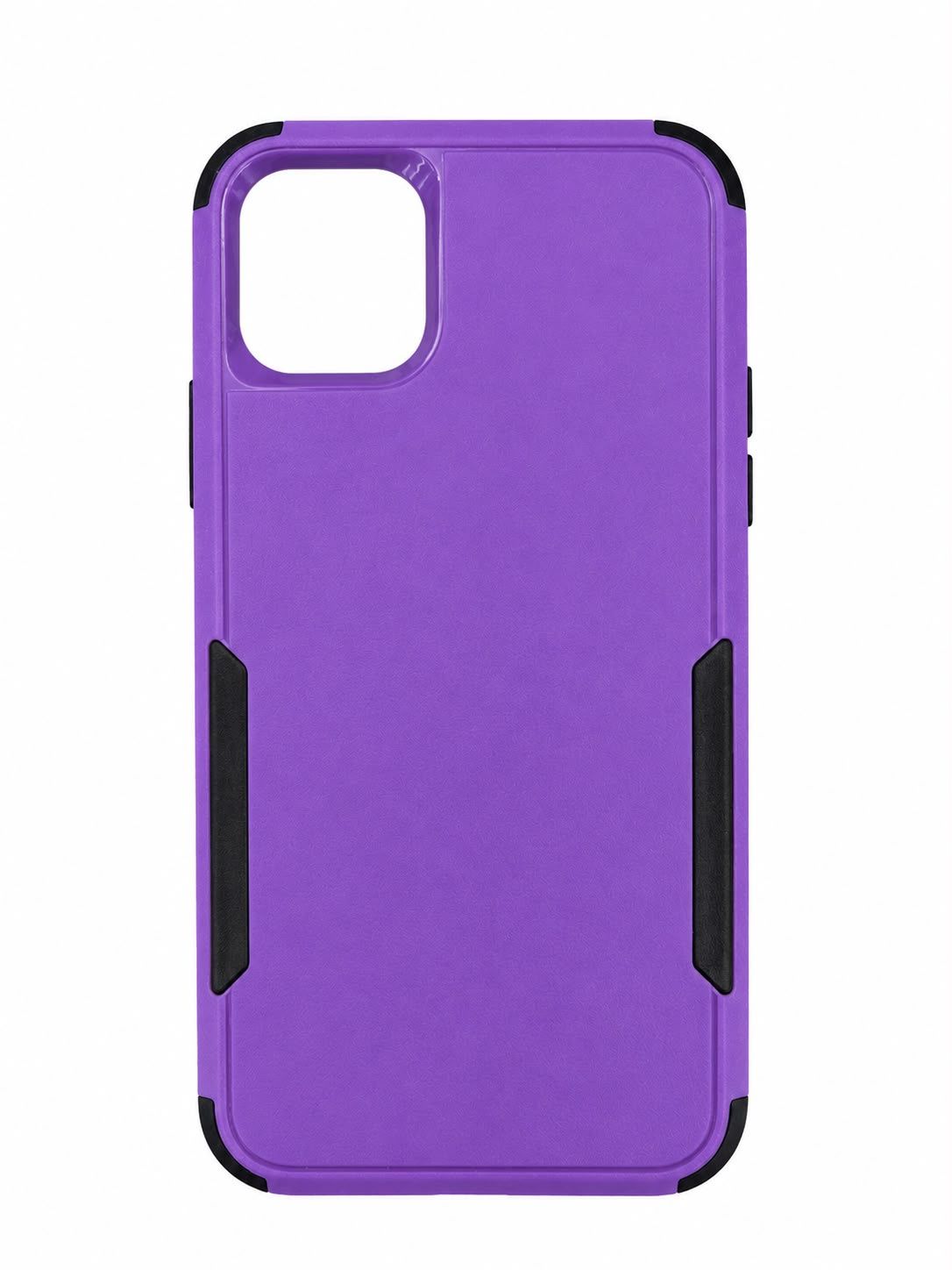 Dual-Tone Protective Phone Case for Iphone 11 Pro Max-Purple with Black Accent