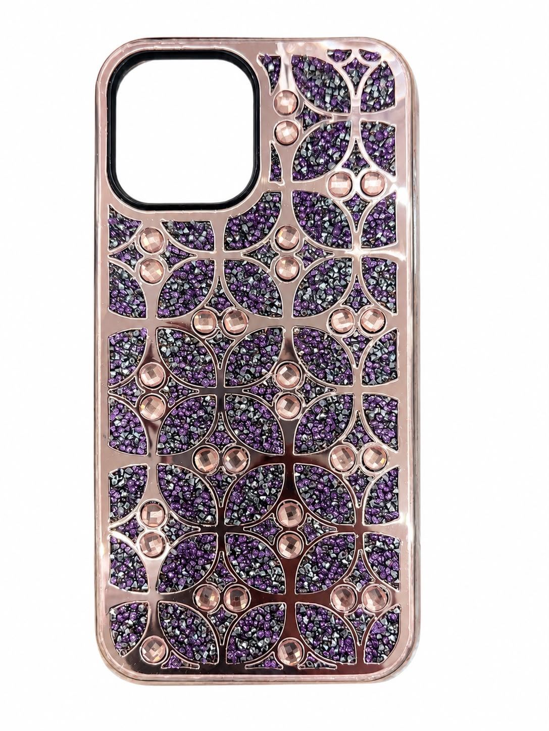 WANHUA DIAMOND SERIES CASE for Iphone 11 - Rose Gold/ Purple