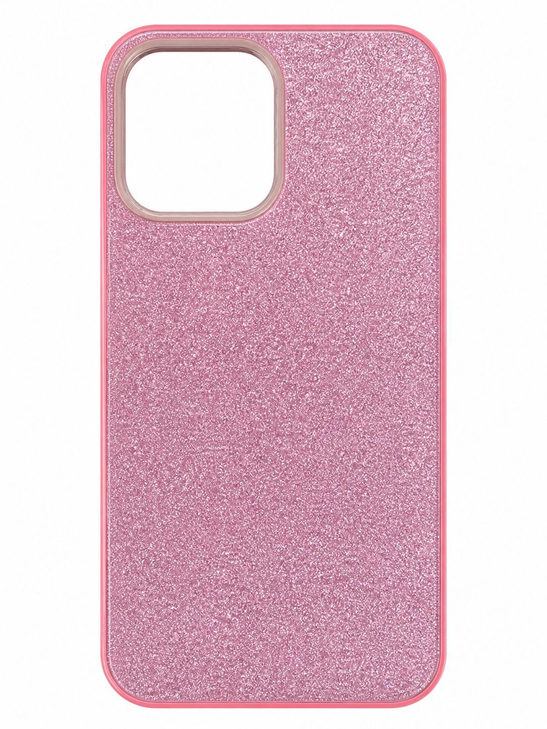 Glitter powder three in one mobile phone case (solid color) For Iphone 11- Pink
