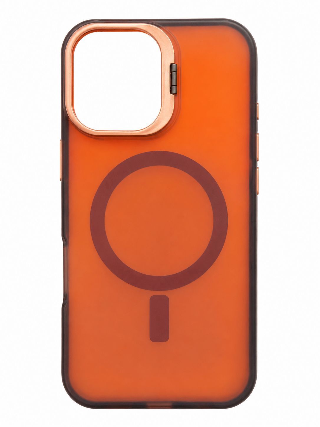 Hardware Bracket Chameleon Camera Kickstand Case for Iphone 11- Brown