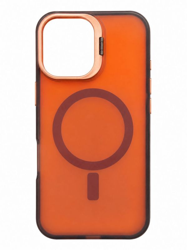 Hardware Bracket Chameleon Camera Kickstand Case for Iphone 11- Brown