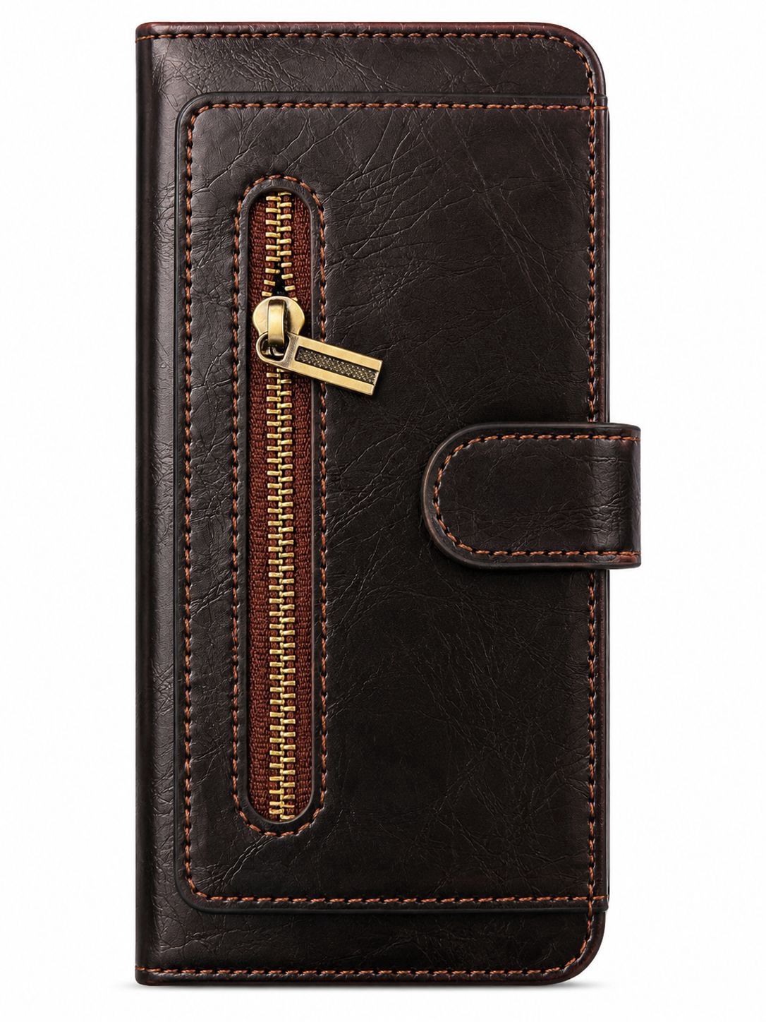 JDK Leather Wallet Case for Iphone 11 - Black