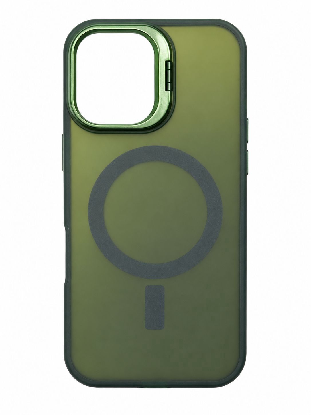 Hardware Bracket Chameleon Camera Kickstand Case for Iphone 11- Green