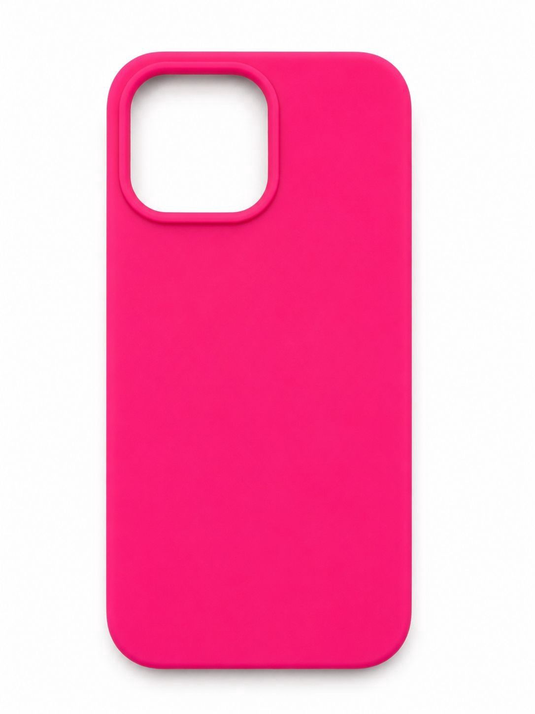 Neutral apple solid silicone shell for Iphone 11- Hot Pink