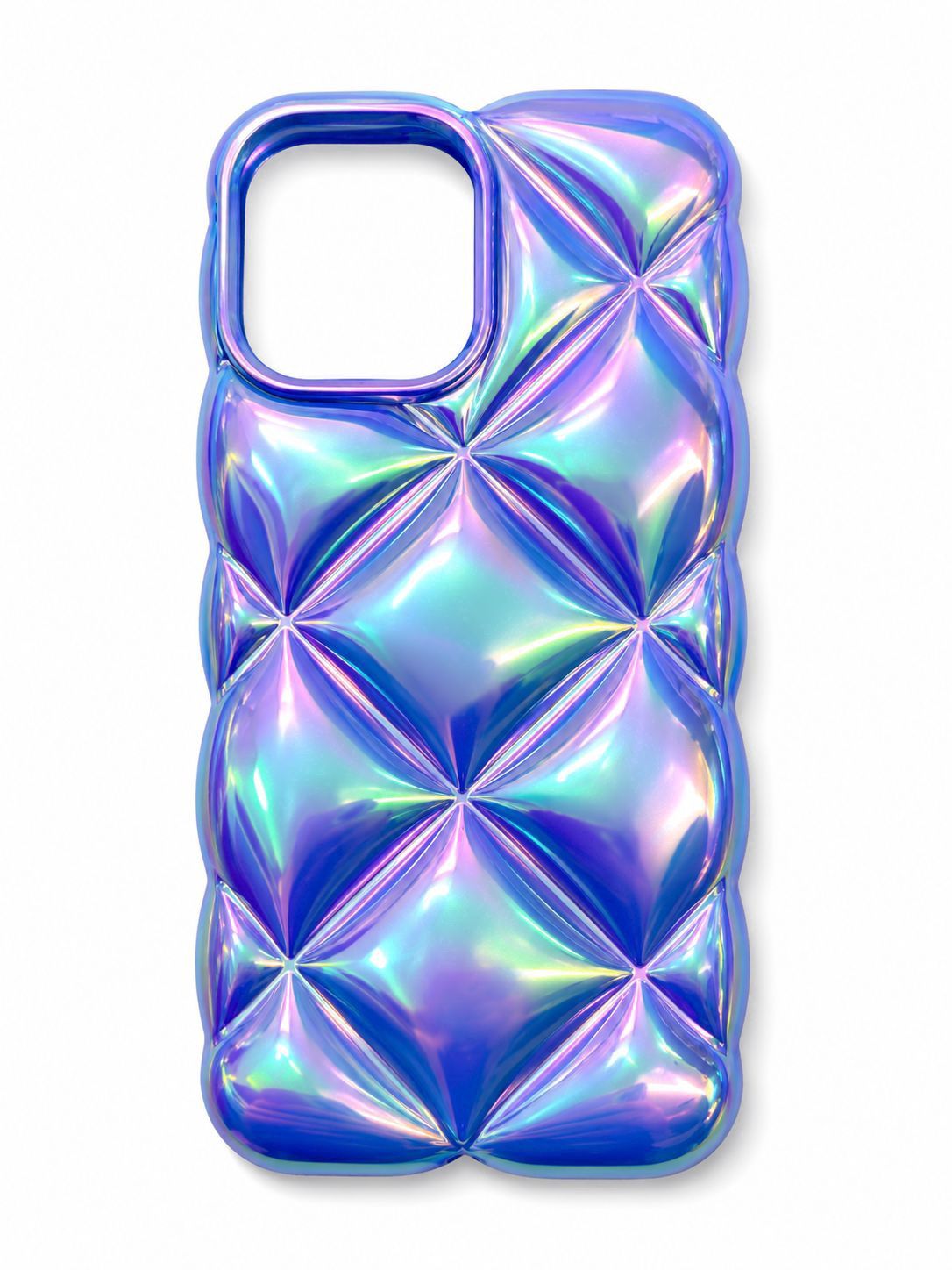 Electroplating IMD laser colorful diamond pattern case for Iphone 11 - Blue
