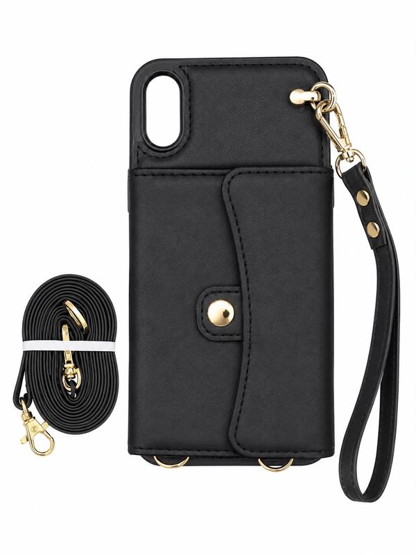 Multi Card Wallet Case for Iphone XR-Black