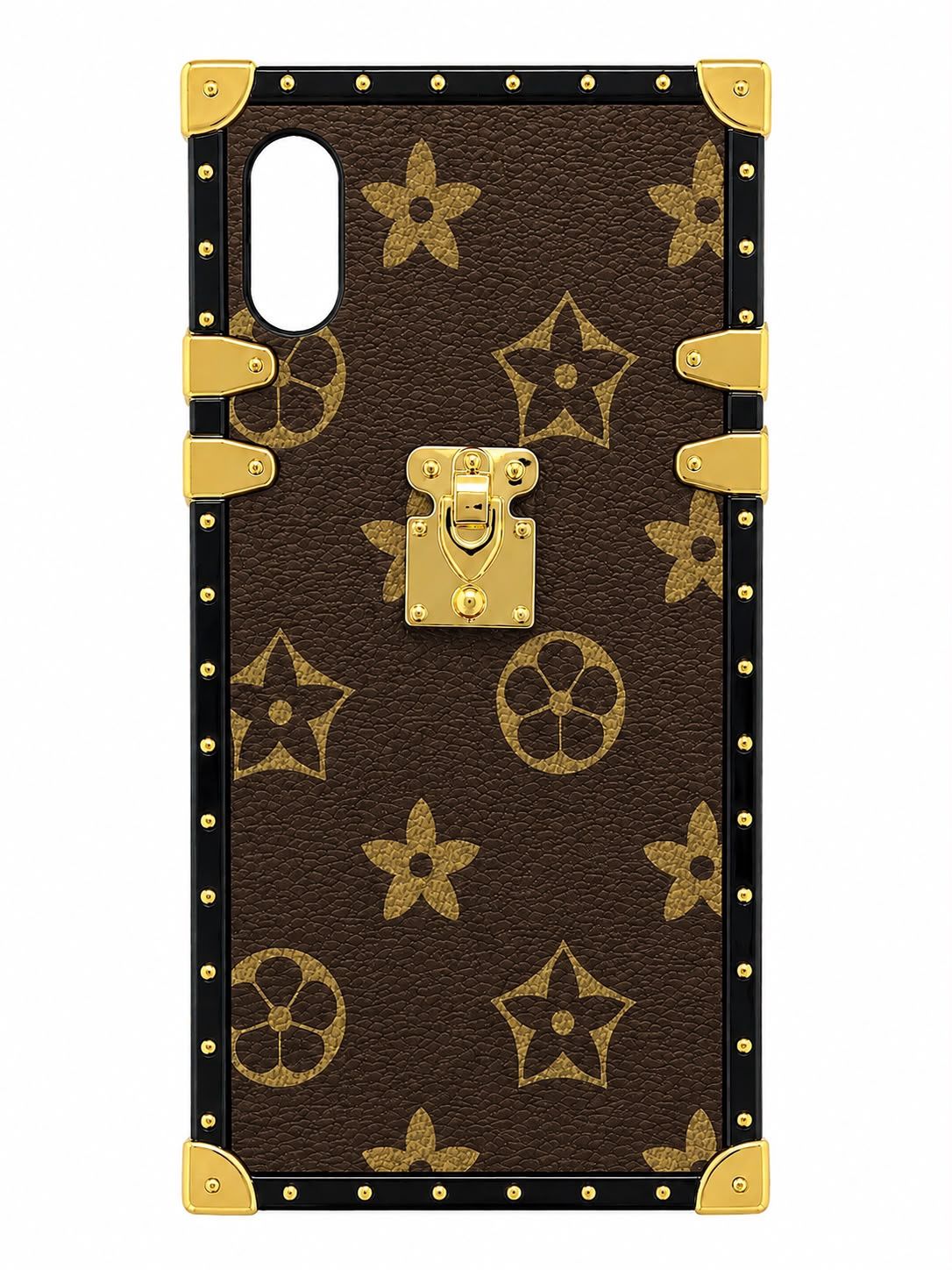 Luxury Trunk-Style Phone Case for Iphone XR-Brown