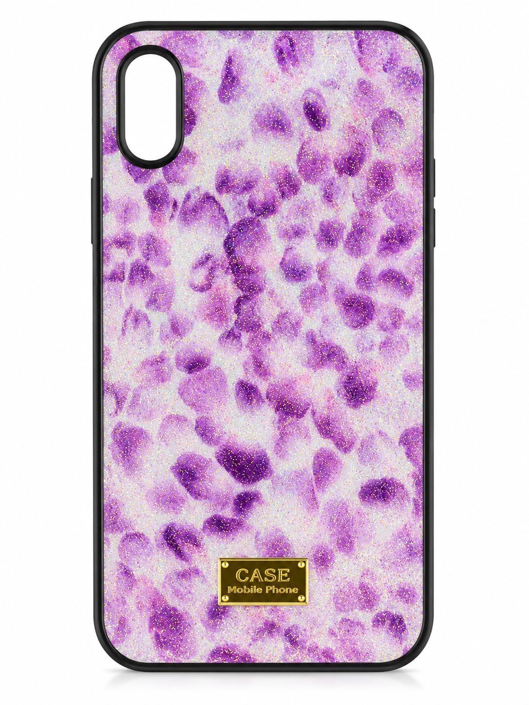 Purple Petal Glitter Phone Case for Iphone XR