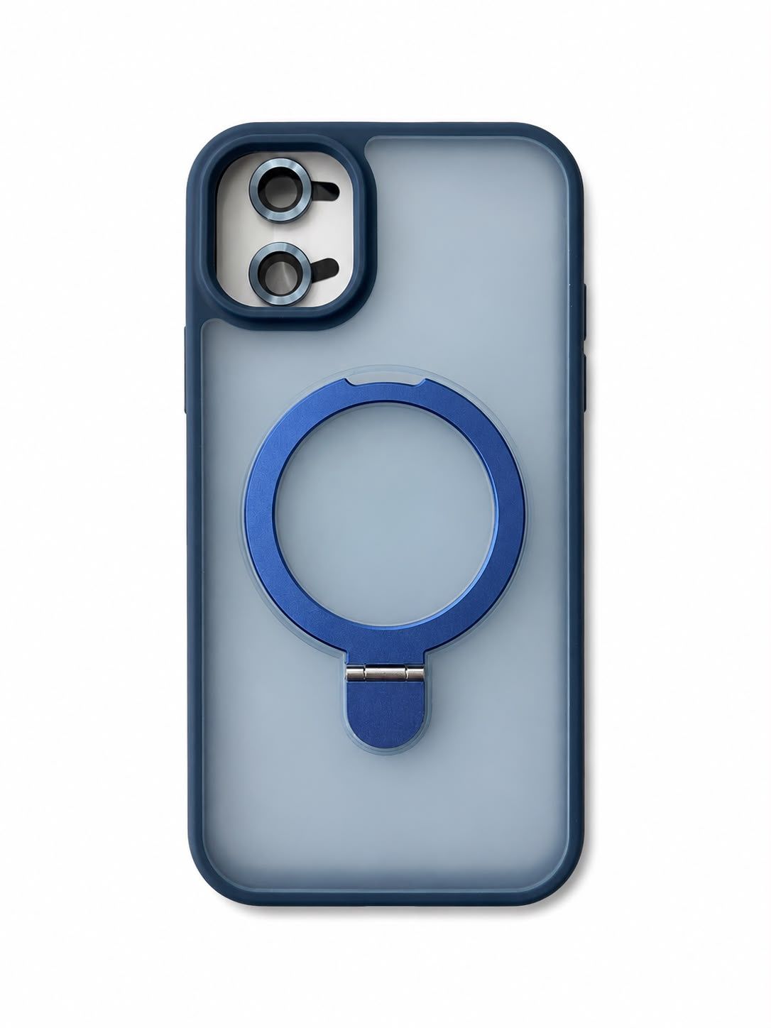 U3 Magnetic Kickstad Case + Camera Lens Protector for Iphone 11 - Blue