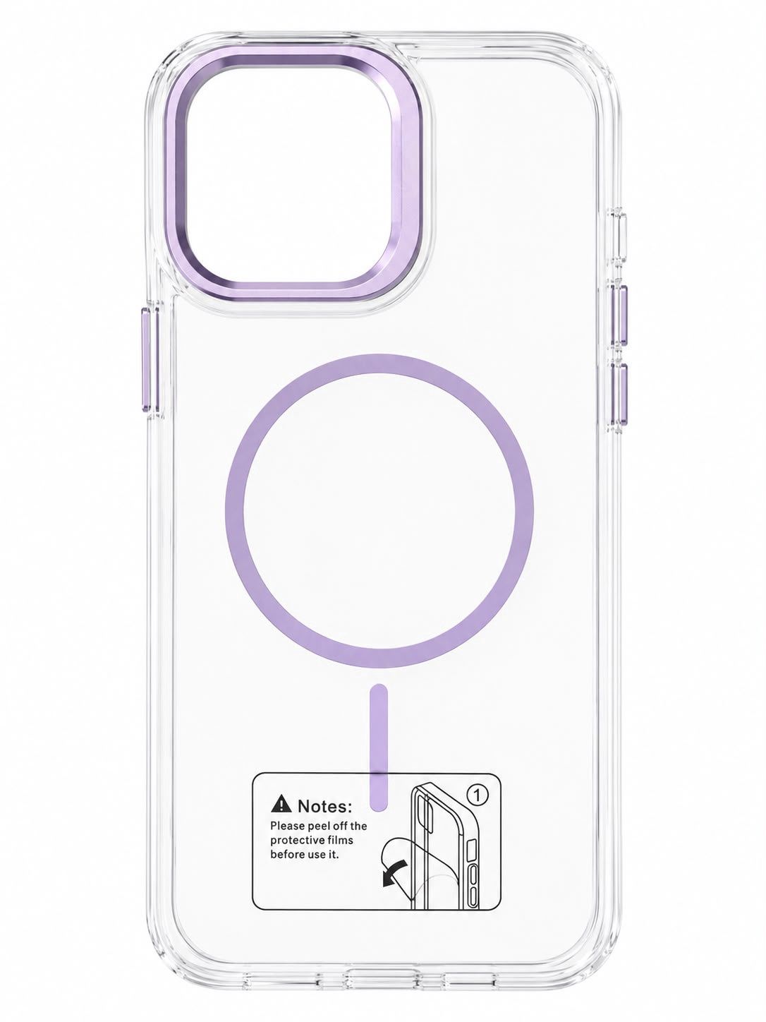 TRANSPARENT CASE for Iphone 11 - Purple