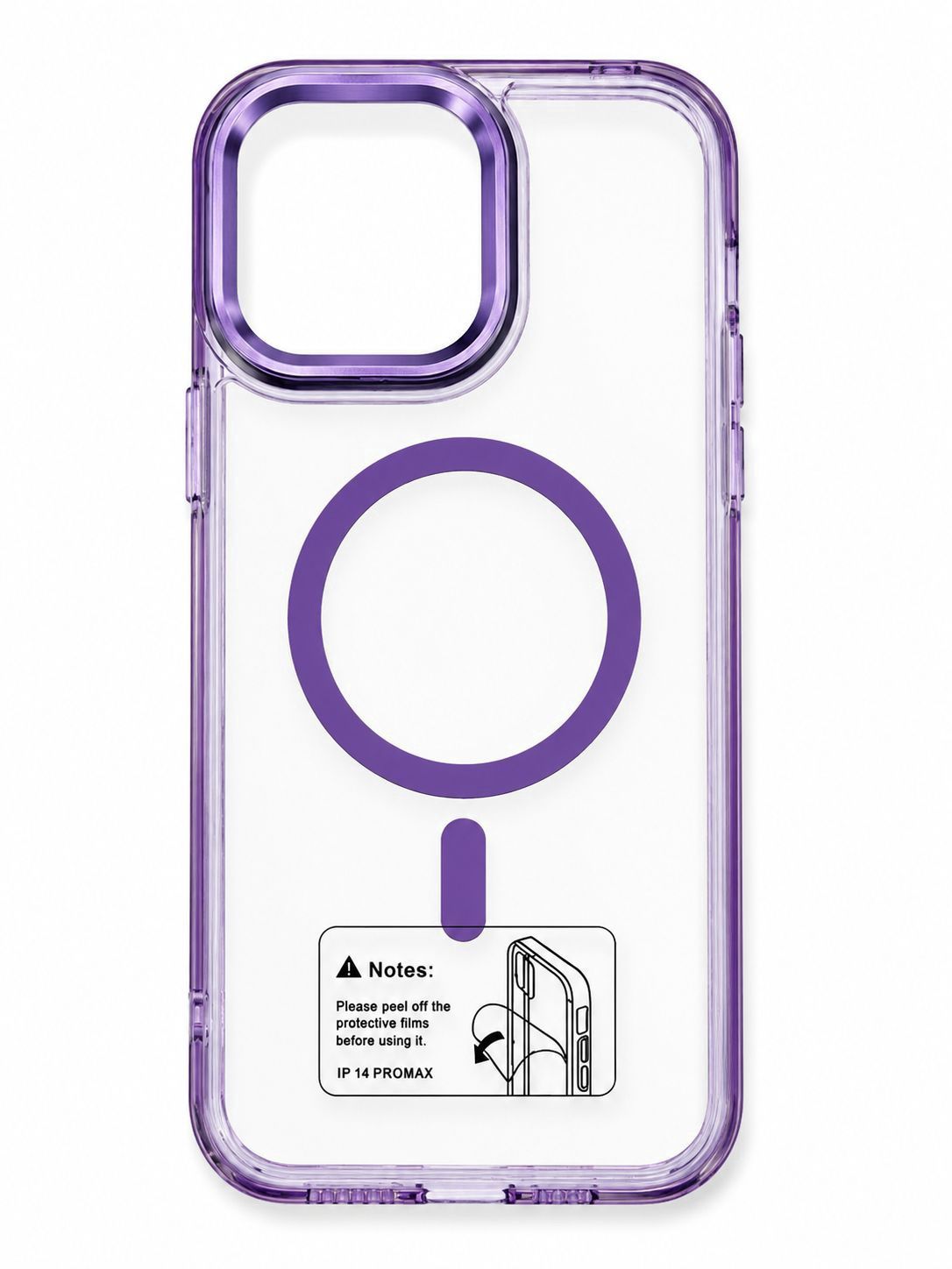 LY Clear Magsafe case for Iphone 11- Purple