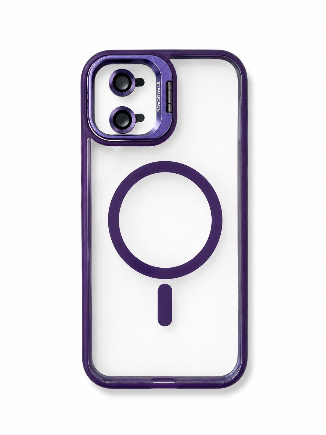 U1 Magnetic Case+Lens Stand ( without camera protector) for Iphone 11 - Purple